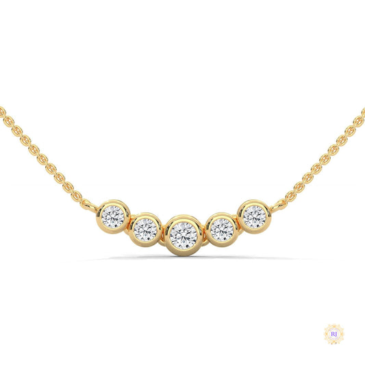 0.30 CT. Five-Stone Diamond Pendant