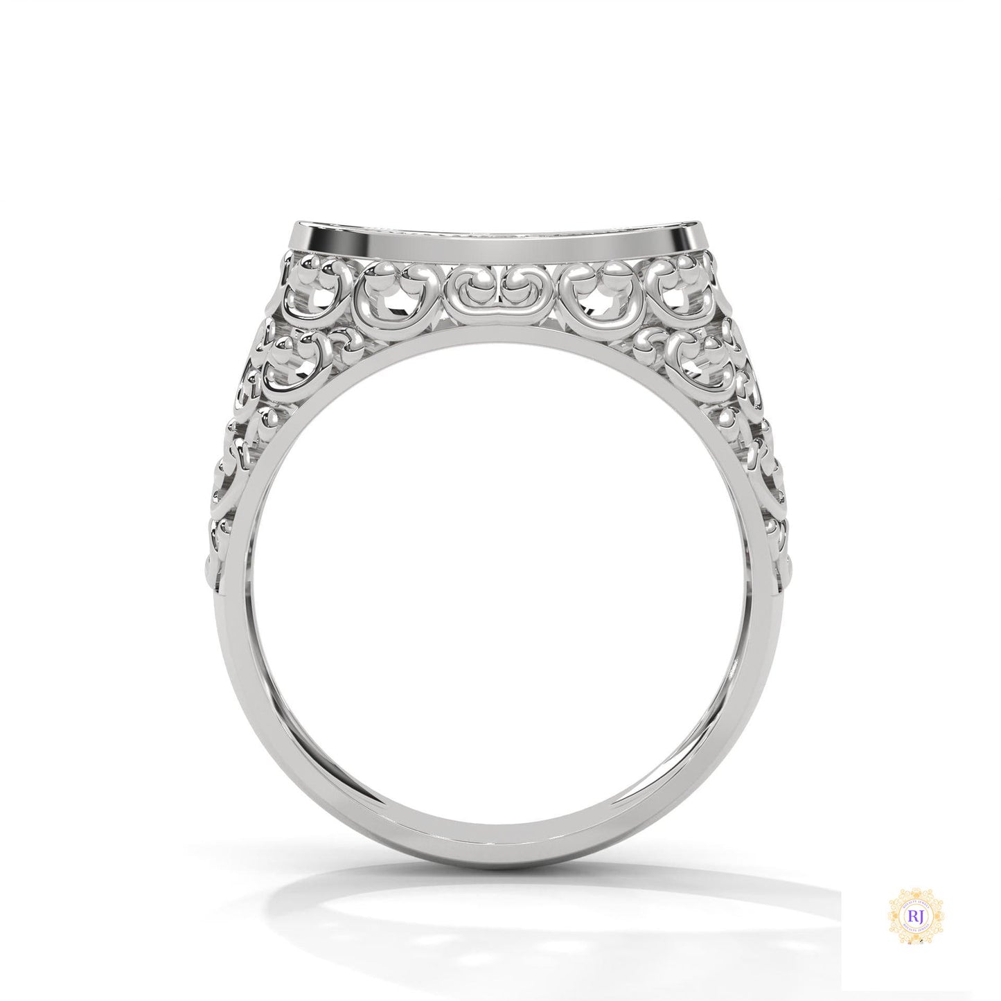 0.30 Ct. Filigree Pavé Lab Diamond Men’s Ring