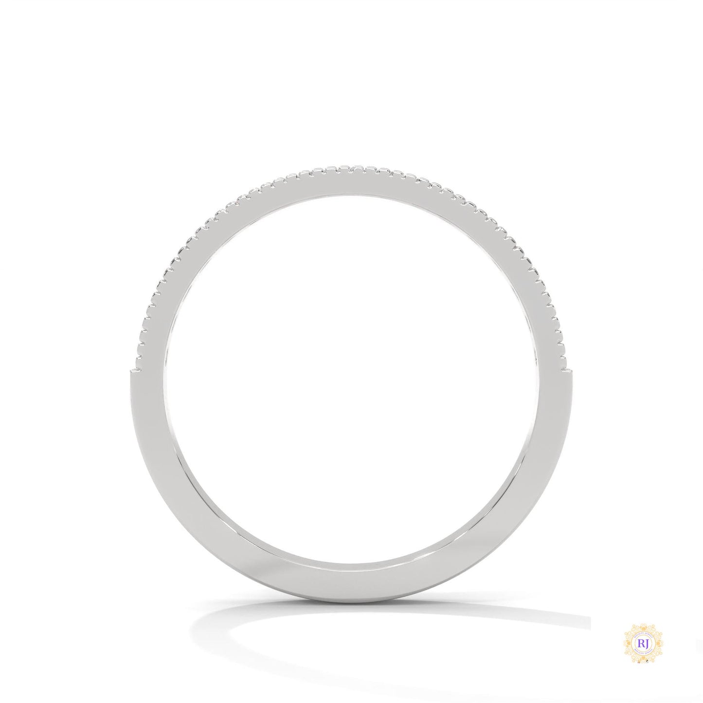 0.35 Ct. Milgrain Channel Lab Diamond Band Ring