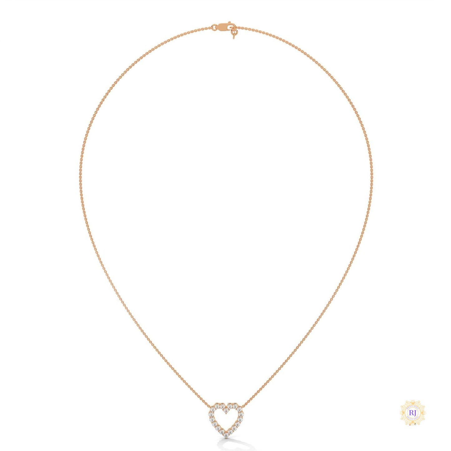 0.50 CT. Heart Diamond Pendant