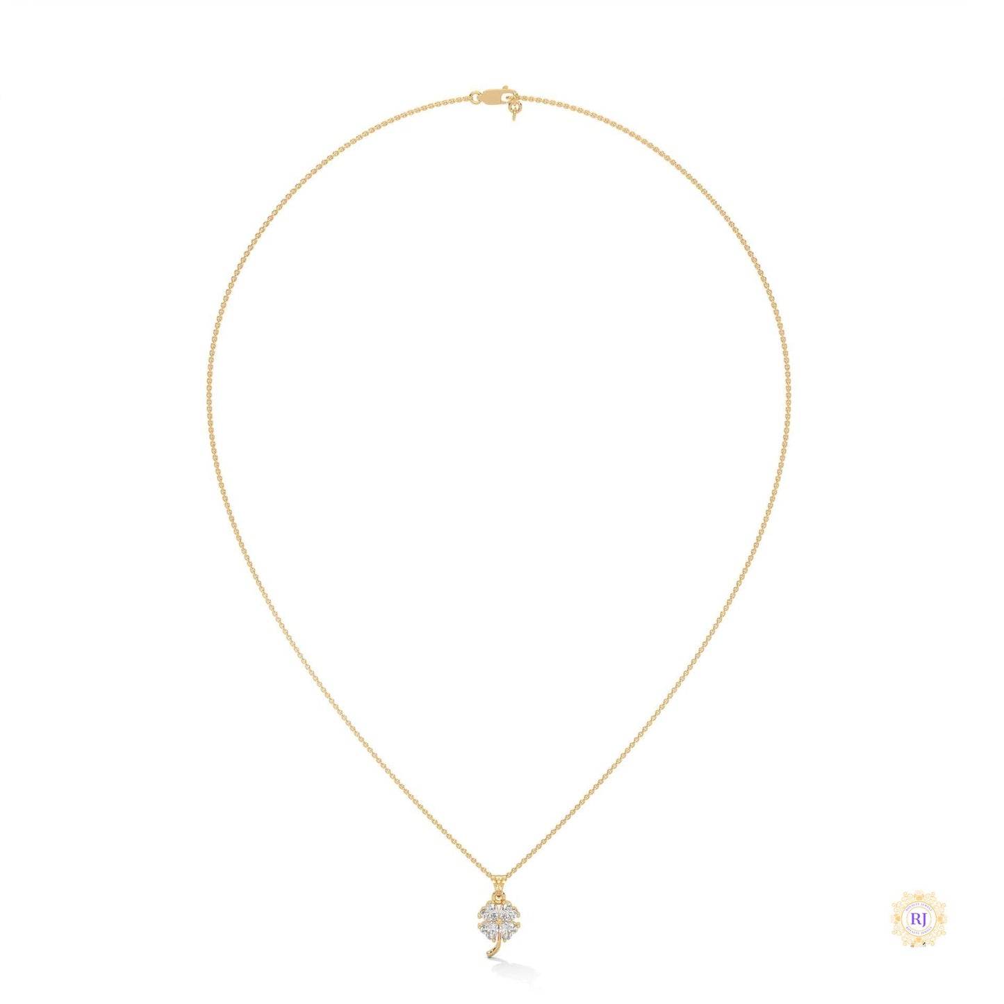 0.70 Ct. Diamond Four-Leaf Clover Pendant