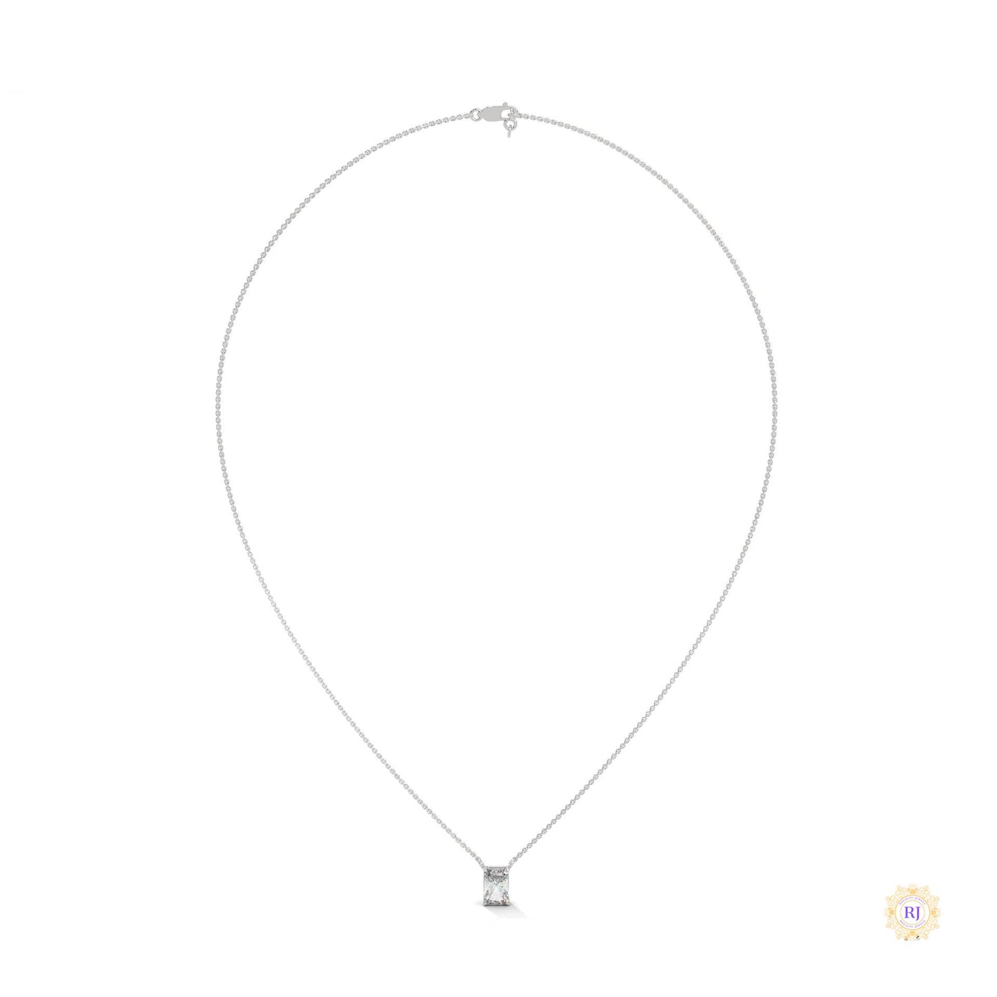 0.75 CT. Emerald-Cut Lab Diamond Pendant