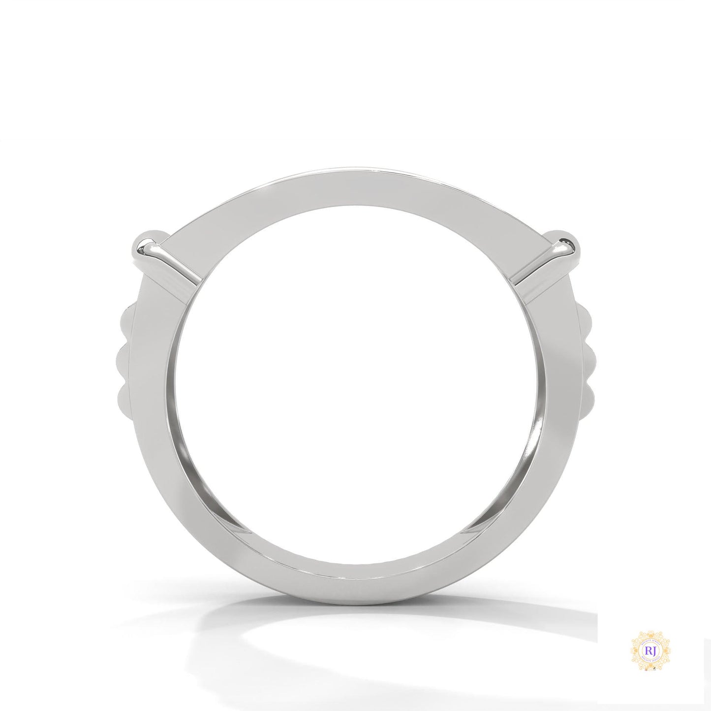 0.90 Ct. Curved Pavé Lab Diamond Men’s Ring