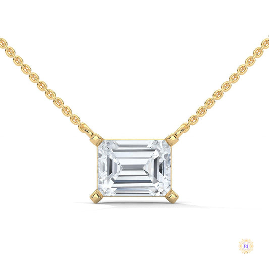 1.5 CT. Asscher Lab Diamond Pendant