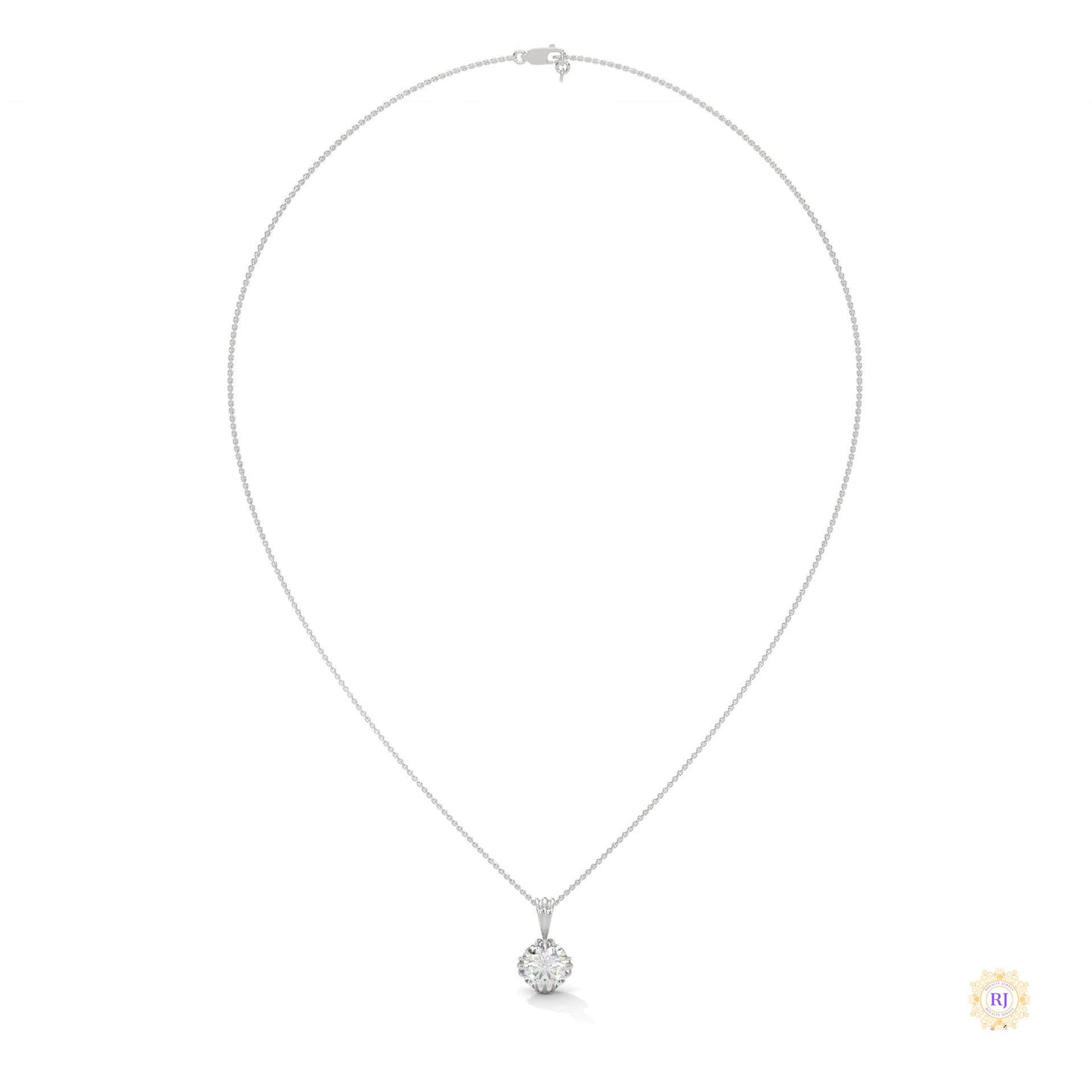 2 CT. Vintage Lab Diamond Pendant