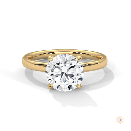 2 Ct. Round Lab Diamond Solitaire Ring