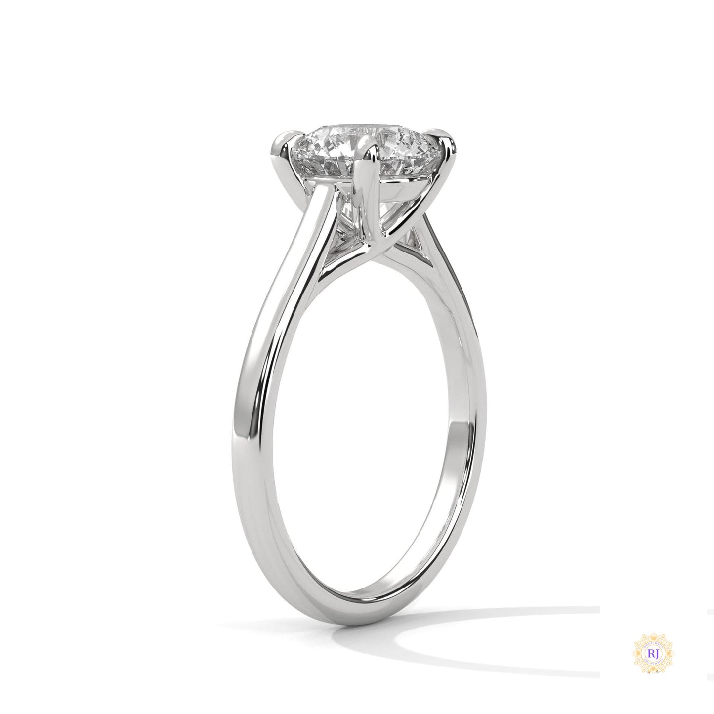 2 Ct. Round Lab Diamond Solitaire Ring