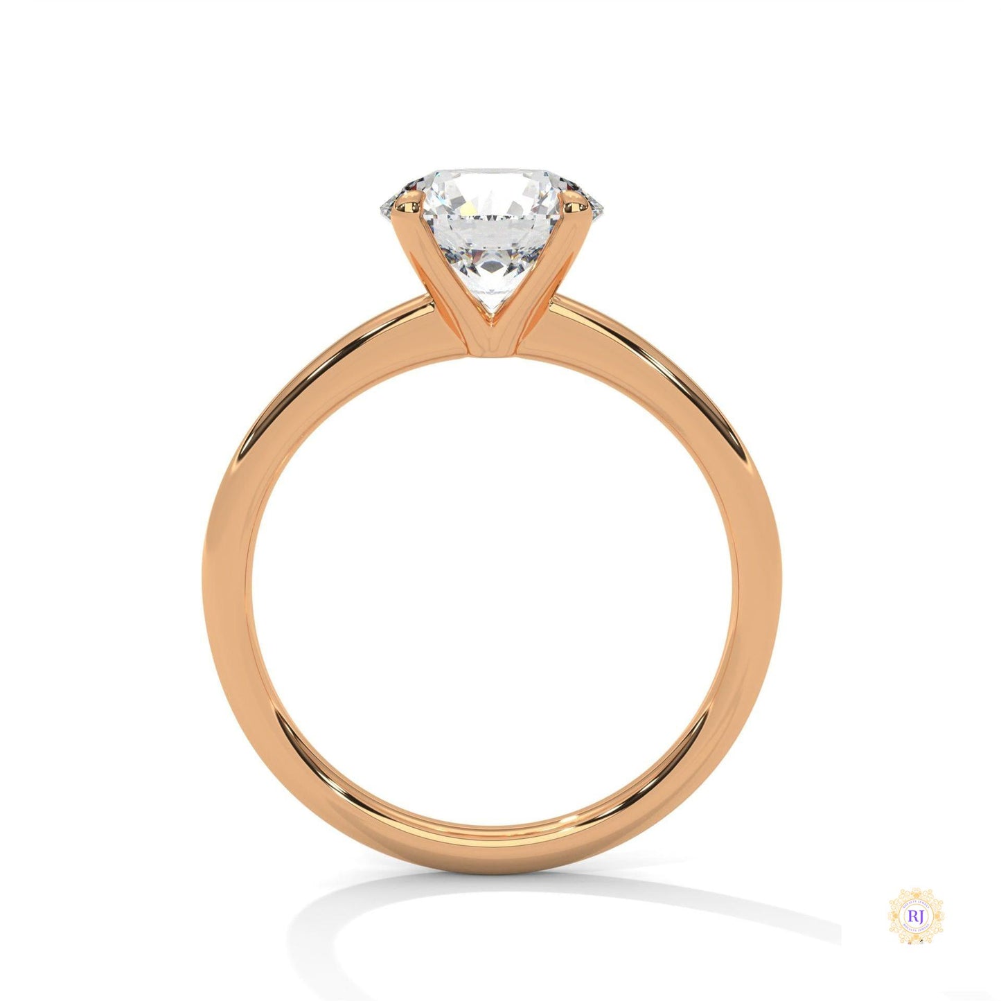 2 Ct. round-Cut Lab Diamond Solitaire Ring