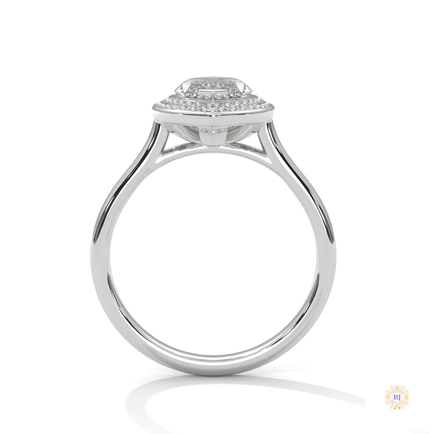2.20 Ct. Marquise Halo Diamond Ring