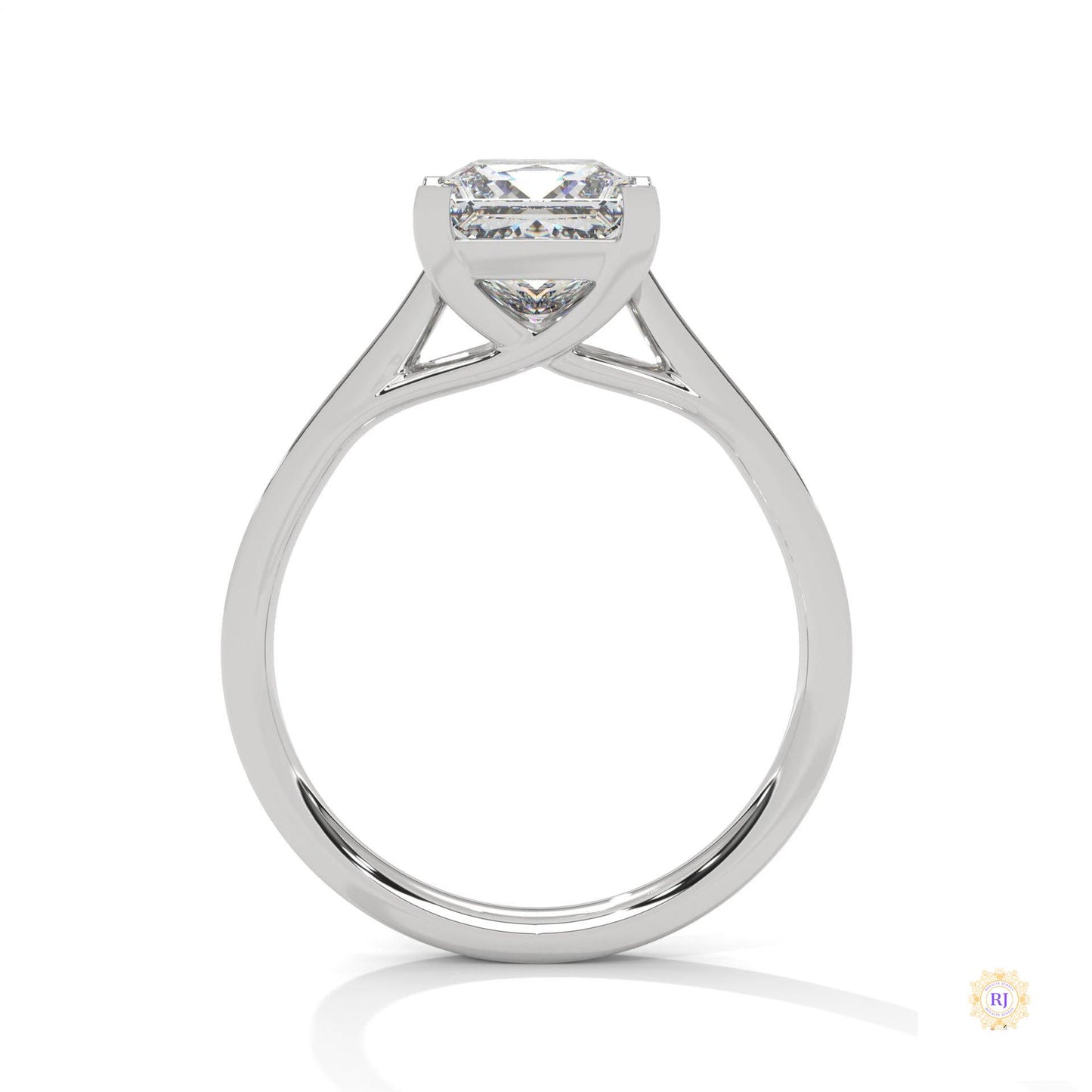 2.25 Ct. Princess Cut Pavé Ring