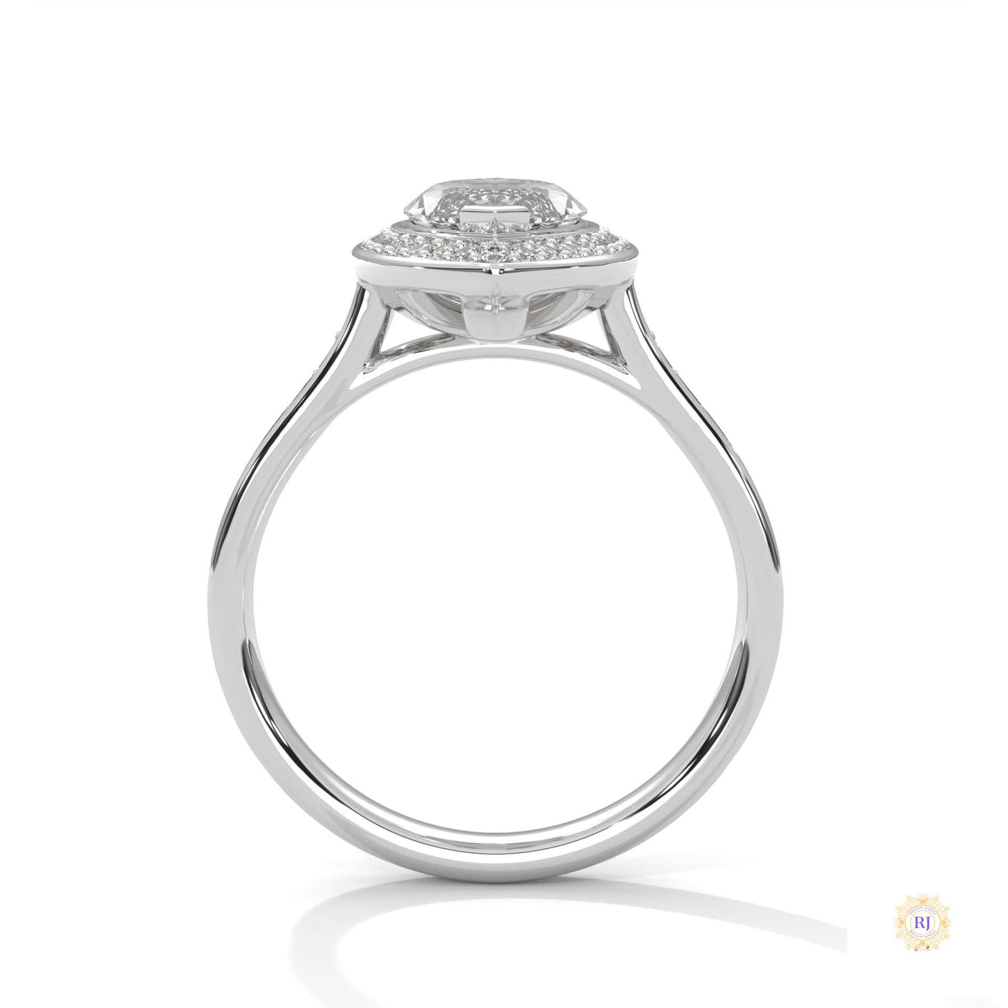 2.50 Ct. Marquise Halo Diamond Ring