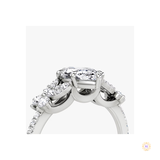 Luxury Lab Diamond Engagement Ring β Handcrafted Elegance