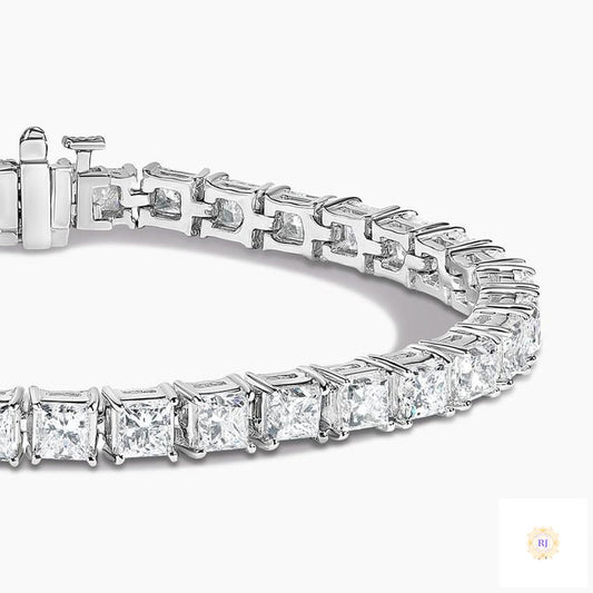50 CT. Princess Lab Diamond Tennis Bracelet