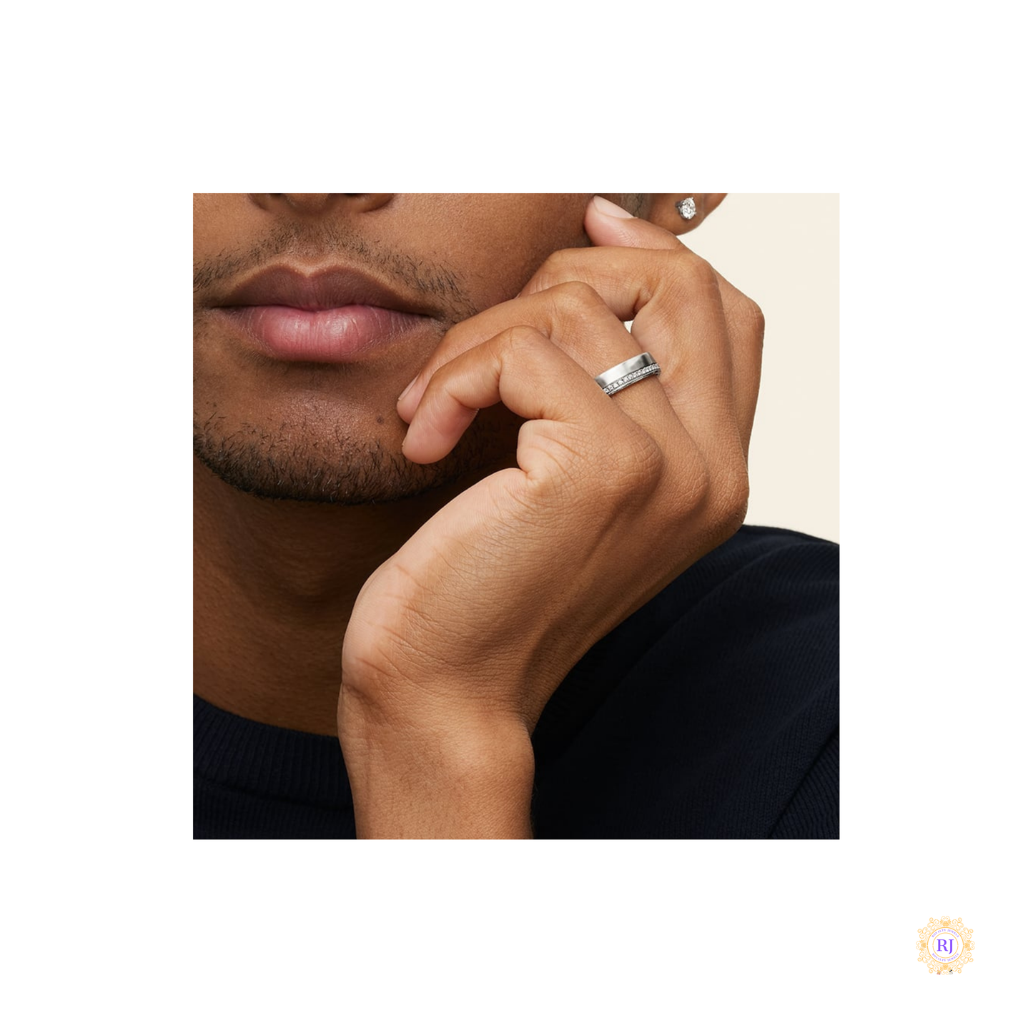 Men’s Lab Diamond Wedding Band – Timeless Luxury