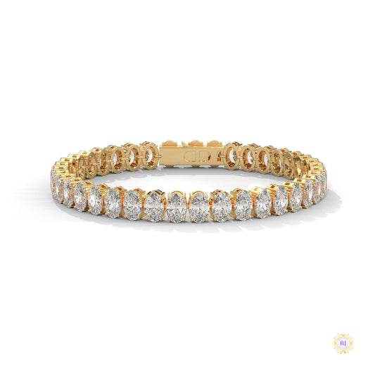 60 CT. Oval Lab Diamond Tennis Bracelet