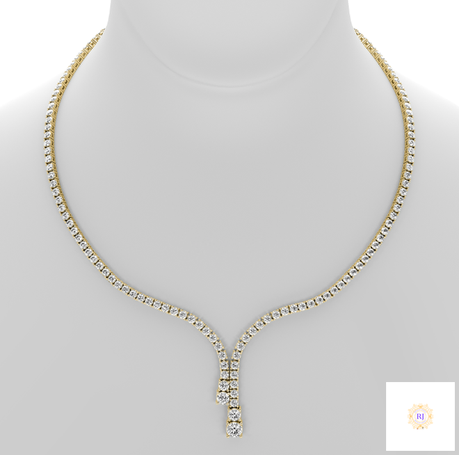 Waterfalls Halfway Diamond Necklace