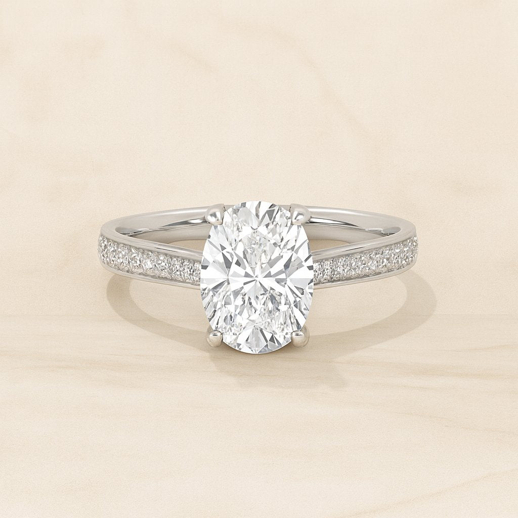 Side Stone Solitaire Rings