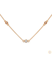 0.10 CT. Bezel Diamond Station Pendant