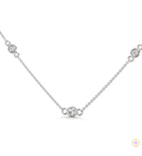 0.10 CT. Bezel Diamond Station Pendant