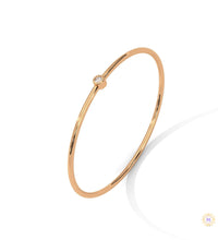 0.10 Ct. Bezel Set Lab Diamond Bangle Minimalist Luxe