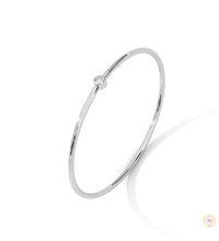 0.10 Ct. Bezel Set Lab Diamond Bangle Minimalist Luxe