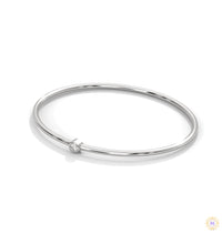 0.10 Ct. Bezel Set Lab Diamond Bangle Minimalist Luxe