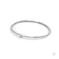 0.10 Ct. Bezel Set Lab Diamond Bangle Minimalist Luxe