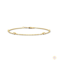 0.10 Ct. Lab Diamond Bezel Station Bracelet