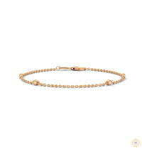 0.10 Ct. Lab Diamond Bezel Station Bracelet