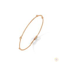 0.10 Ct. Lab Diamond Bezel Station Bracelet