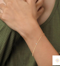 0.10 Ct. Marquise Lab Diamond Bangle Bracelet