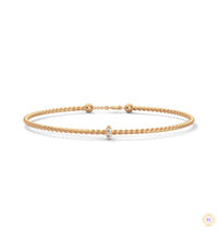 0.10 Ct. Marquise Lab Diamond Bangle Bracelet