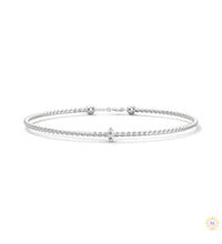 0.10 Ct. Marquise Lab Diamond Bangle Bracelet