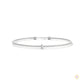 0.10 Ct. Marquise Lab Diamond Bangle Bracelet