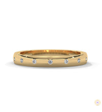 0.10 Ct. Minimalist Dot Lab Diamond Band Ring