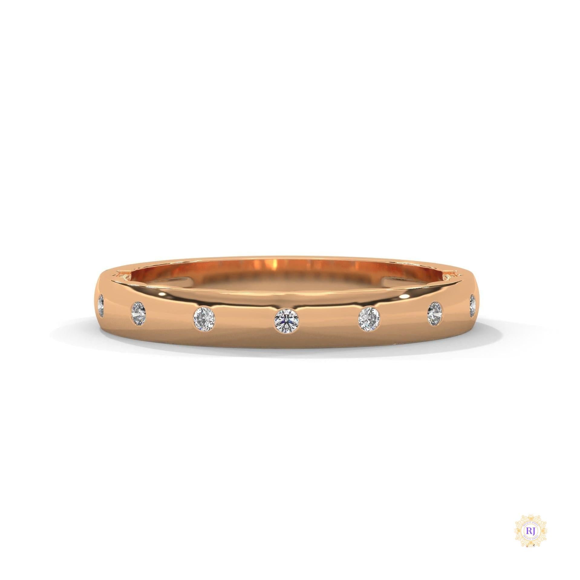 0.10 Ct. Minimalist Dot Lab Diamond Band Ring