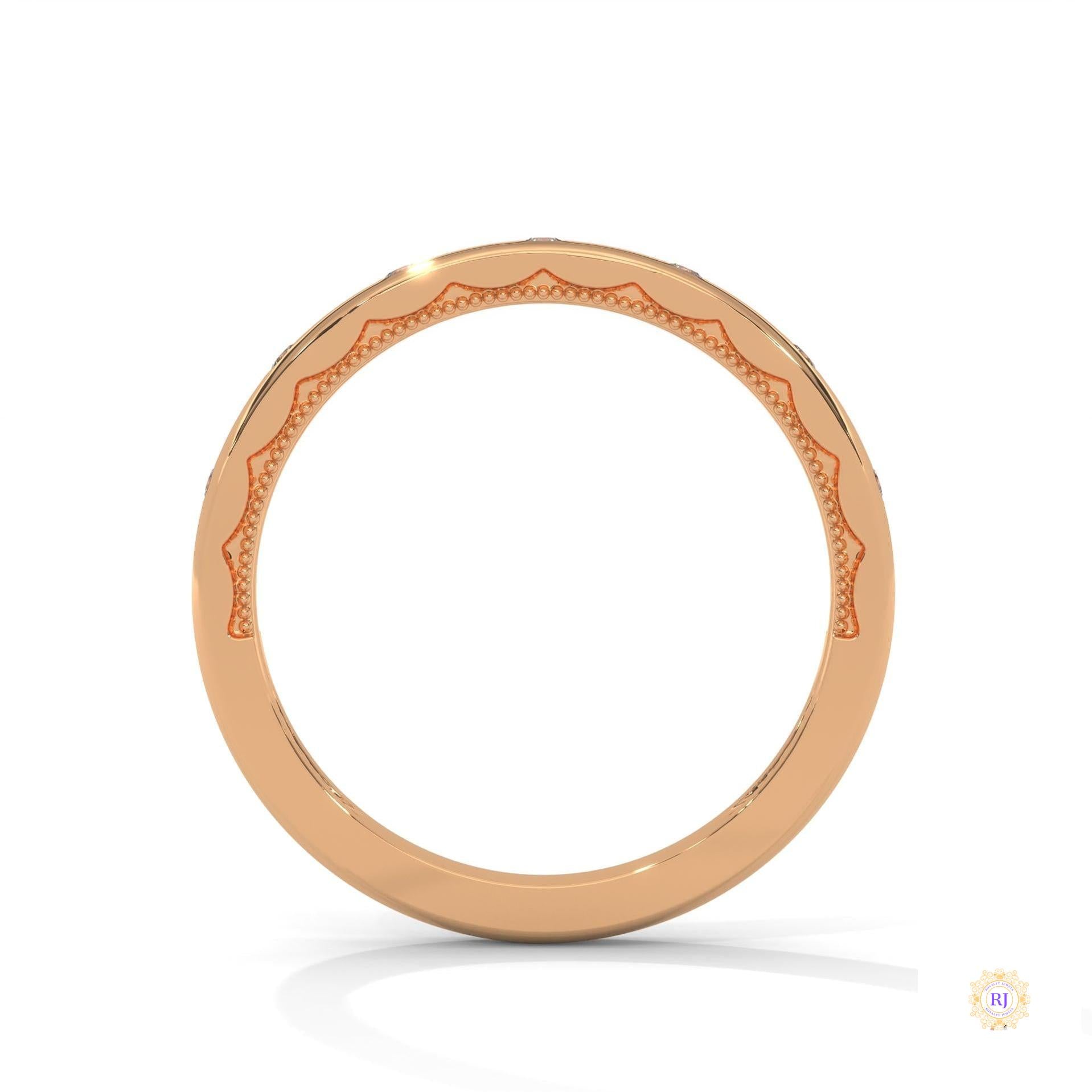 0.10 Ct. Minimalist Dot Lab Diamond Band Ring