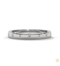 0.10 Ct. Minimalist Dot Lab Diamond Band Ring