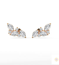 0.15 CT. Marquise Cluster Diamond Earrings