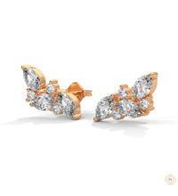 0.15 CT. Marquise Cluster Diamond Earrings