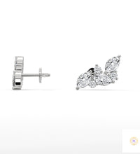 0.15 CT. Marquise Cluster Diamond Earrings