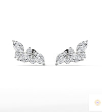0.15 CT. Marquise Cluster Diamond Earrings