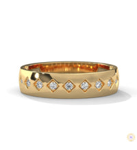 0.15 Ct. Wide Lab Diamond Accent Band Ring
