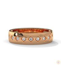 0.15 Ct. Wide Lab Diamond Accent Band Ring