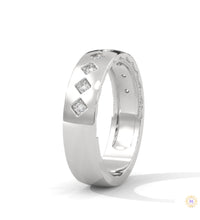 0.15 Ct. Wide Lab Diamond Accent Band Ring
