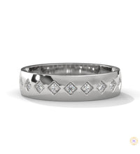 0.15 Ct. Wide Lab Diamond Accent Band Ring