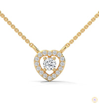 0.20 CT. Heart Diamond Pendant