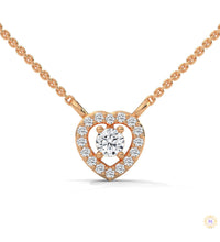 0.20 CT. Heart Diamond Pendant