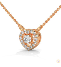 0.20 CT. Heart Diamond Pendant