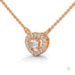 0.20 CT. Heart Diamond Pendant